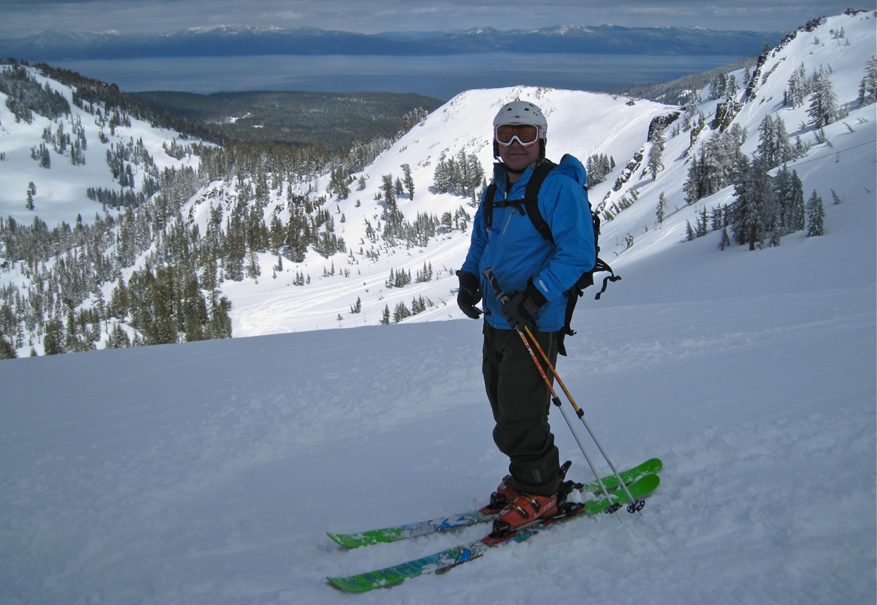 Javier at the Summit of Alpine Meadows