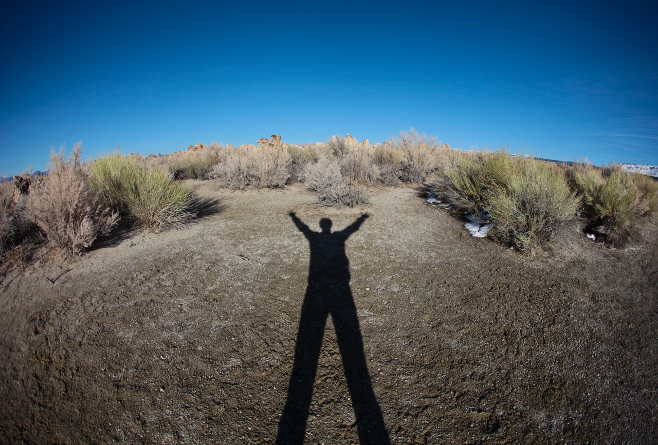 Shadow at Mono Lake