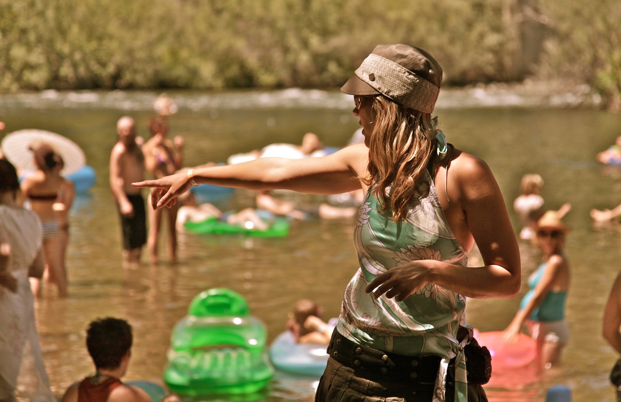 Amanda, directing.